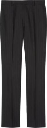 Gucci Nautical Streep Wol Jacquard Broek - Dames - Straight fit broeken - Zwart - L - Wol - Broeken