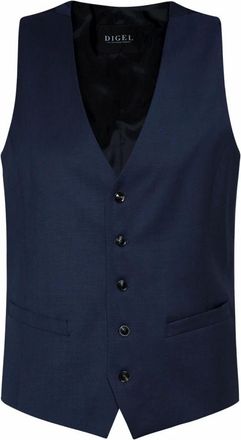 Digel Klassiek gilet - Heren - Pakken - Blauw - Maat: XL