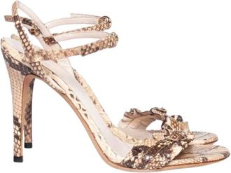 Gucci Python Heeled Sandals Size 37