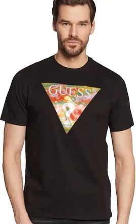 Guess Hombre, Camisetas, Negro, Talla: S