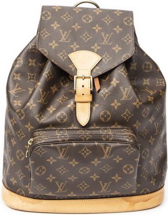 Louis Vuitton Pre-owned Womens Montsouris GM Backpack - Brown - One Size