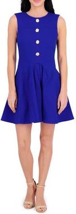 Kensie Sleeveless Fit and Flare Dress in Cobalt at Nordstrom Rack, Size 16
