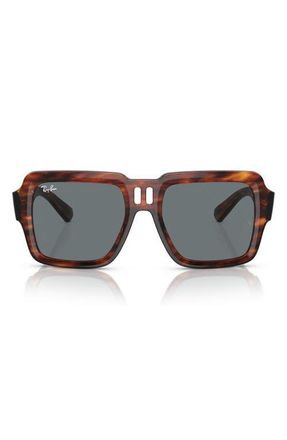 Ray-Ban Magellan 54mm Square Sunglasses in Striped Havana at Nordstrom