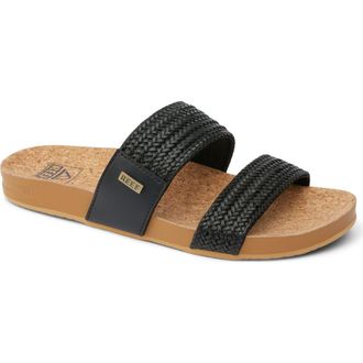 Reef Vista Braid II Sandal in Black/Tan at Nordstrom, Size 10