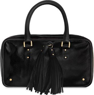 Rebecca Minkoff Lana Tassel Leather Bowling Bag in Black at Nordstrom Rack
