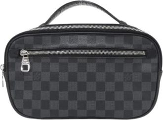 Louis Vuitton Pre-owned Cross Body Bags, male, Gray, Size: ONE SIZE Pre-owned Ambler Shoulder Bag