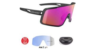 Salice 022 RWX 036 RW PUR Mens Sunglasses Black Size Standard