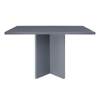 Really Nice Things Mesa de comedor rectangular lacada MDF 3cm Gris 90x120cm