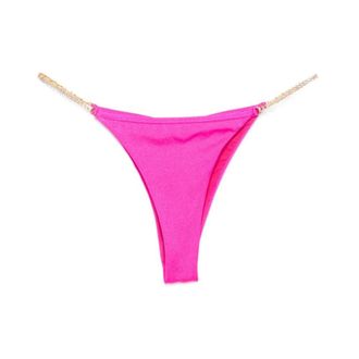 Chiara Ferragni Badmode, Dames, Roze, M, Bikini broek met logo-embleem