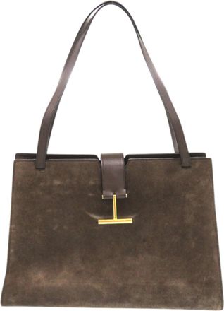 Tom Ford Brown Leather Tote Bag (Pre-Owned)
