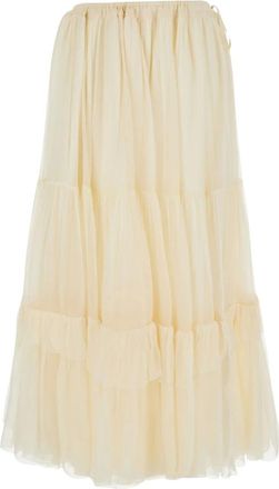 Chlo&eacute; Falda Larga Escalonada con Volantes - Skirts - Mujer - Beige - S