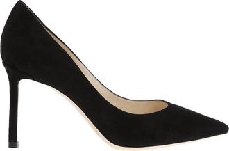 Jimmy Choo London Zwarte su&egrave;de pumps met puntneus - Dames - Pumps - Zwart - 39 EU - Su&egrave;de - Schoenen