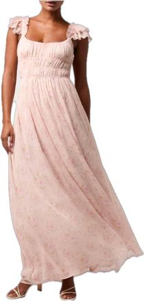 Lulus Yvette Maxi Dress In Pink