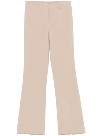 Alberto Biani crepe trousers - Neutrals