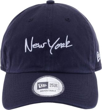 New Era Navy New York Script Classic Cap