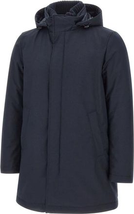 Herno New Business Jacket - Heren - Gewatteerde jassen - Blauw - M - Wol - Jassen