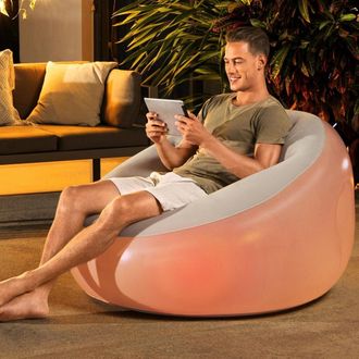 OEM Sill&oacute;n Hinchable De 102 X 97 X 71 Cm Con Luz Led