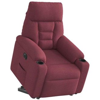 vidaXL Vidaxl - Sill&oacute;n El&eacute;ctrico Reclinable Elevable De Tela Rojo Tinto