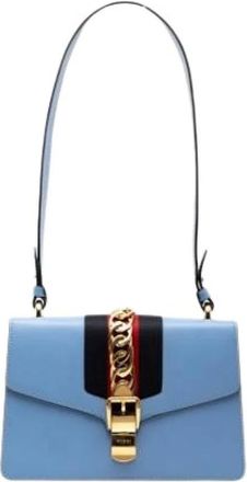 Gucci Pre-owned Shoulder Bags, female, Blue, Size: ONE SIZE Pre-owned Shoulder Bag