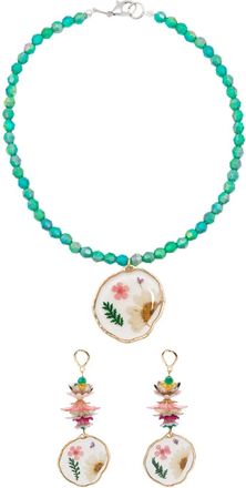 Amir Slama Set orecchini con perline - Multicolore