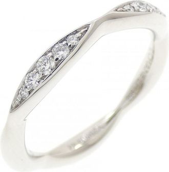 Chanel Platinum Platinum 950 Band Ring (Pre-Owned)
