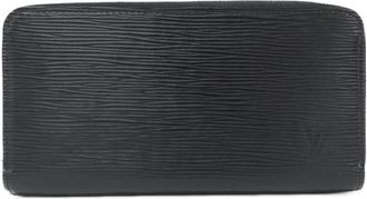 Louis Vuitton Epi Black Leather Long Wallet (Bi-Fold) (Pre-Owned)