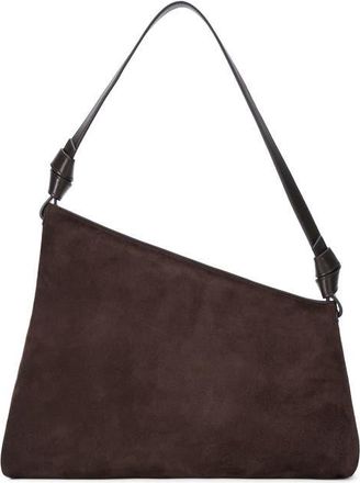 Staud Dani Leather Shoulder Bag in Espresso at Nordstrom