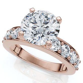 Pompeii3 Certified 2.90Ct Round Diamond Engagement Ring 14k Gold or Platinum Lab Grown
