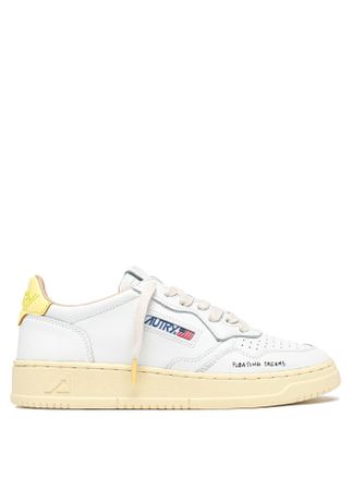 Autry Low-Top Leather Sneakers with Vintage Aesthetic