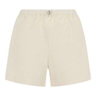Moncler Shorts met trekkoord - Dames - Bermuda - Wit - S - Polyester - Korte Broeken