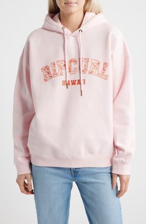 Rip Curl Varsity Desto Hoodie in Soft Pink at Nordstrom, Size Xx-Large
