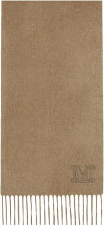 Max Mara Wsdalia Scarf - Dames - Wintersjaals - Beige - ONE Size - Kasjmier - Accessoires