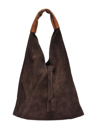 Anna Luchini Bordeauxrood Rundleer Tas