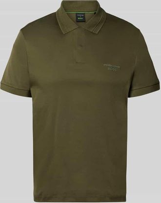 HUGO BOSS Regular Fit Poloshirt aus reiner Baumwolle Modell PS Spirit 70 Plk in Oliv, Gr&ouml;&szlig;e XXXL