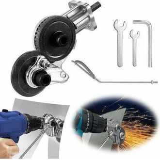OEM Cortadora De Chapa Met&aacute;lica - Cortadora De Placas Para Taladro El&eacute;ctrico - Cortadora De Chapa Met&aacute;lica De Doble Cabezal - Para Cortar Hierro, Acero, C