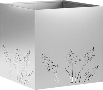 vidaXL Macetero De Jard&iacute;n Plateado 50 X 50 X 49 Cm Acero Galvanizado Vidaxl