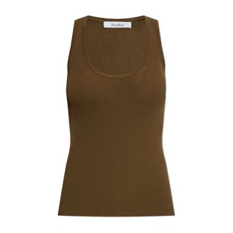 Max Mara Editta Top - female - Max Mara - Sleeveless Tops - Green - XS - Tops