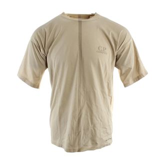 C.P. Company T-Shirts, male, Beige, Size: S T-shirt Art: 19cmts231a 005431p 7622793202