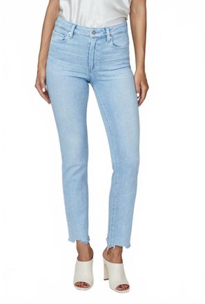 Paige Cindy High-Rise Straight Leg Jeans In Shooting Star
