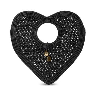 Jacquemus Spiaggia Coeur - female - Jacquemus - Handbags - Black - ONE SIZE - Bags