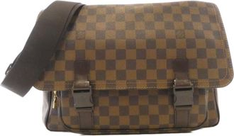 Louis Vuitton Ebene Coated Canvas Shoulder Bag (Pre-Owned)