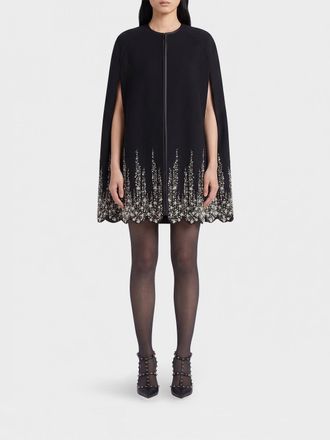 Valentino Garavani Bead-Embellished Wool Mini Cocktail Dress