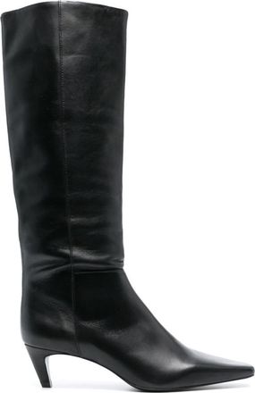 Reformation Remy 50mm knee-high boots - women - Calf Leather/Calf Leather/Calf Leather - 10.5 - Black