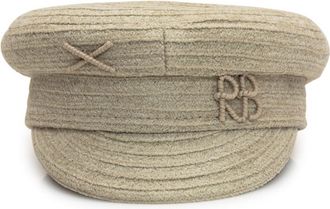 Ruslan Baginskiy Beige Textured Flat Hat