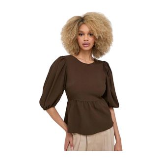 Notes du Nord Overhemden, Dames, Bruin, M, Polyester, Blouses
