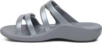 Aetrex Womens Janey Sport Slide Sandal In Grey