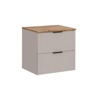 Petits Meubles Mueble bajo lavabo encimera estratificado Beige
