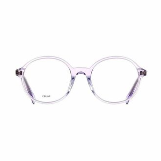 Celine Transparent Round Eyeglasses - Purple