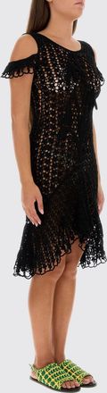 J.W.Anderson Off-the-Shoulder Cotton Mini Sheath Dress
