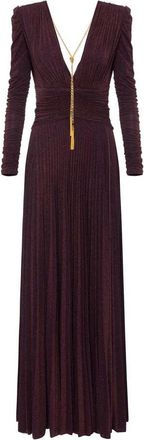 Elisabetta Franchi Dames, Jurken, Paars, Maat: XS Jersey